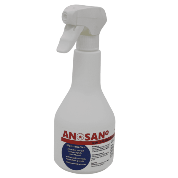 Schimmelvernichter ANOSAN SP 0,5 l Sprühflasche – effektive und schonende Schimmelbeseitigung für alle Oberflächen.